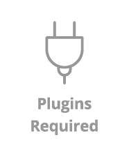 Templates requiring 3rd Party Plugins will have this icon on their details page